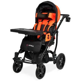 кресло-коляска эвита нео (черно-оранжевая, литая)