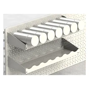 полка для баллончиков на перфорацию 150х465 мм