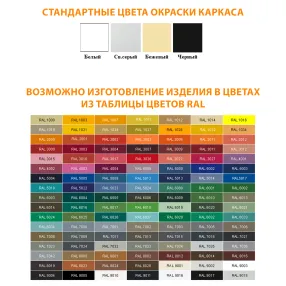 модуль с мойкой металлический тмм-2 (каркас серый)